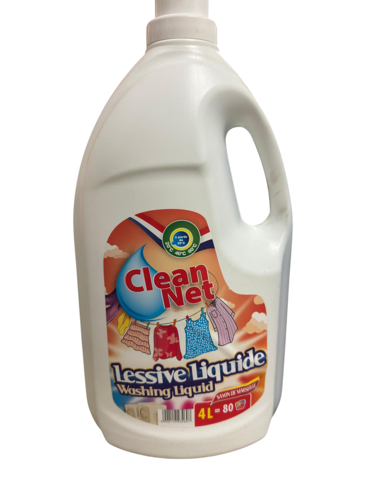 Lessive liquide Clean Net Savon de Marseille XXL