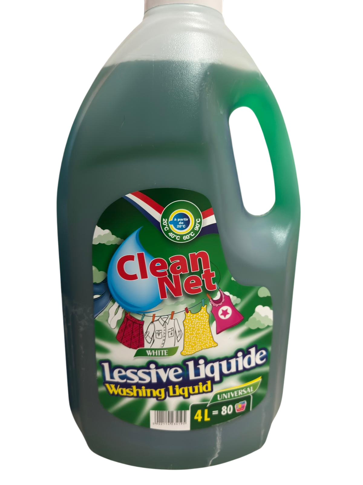 Lessive liquide Clean Net Blanc Universelle XXL
